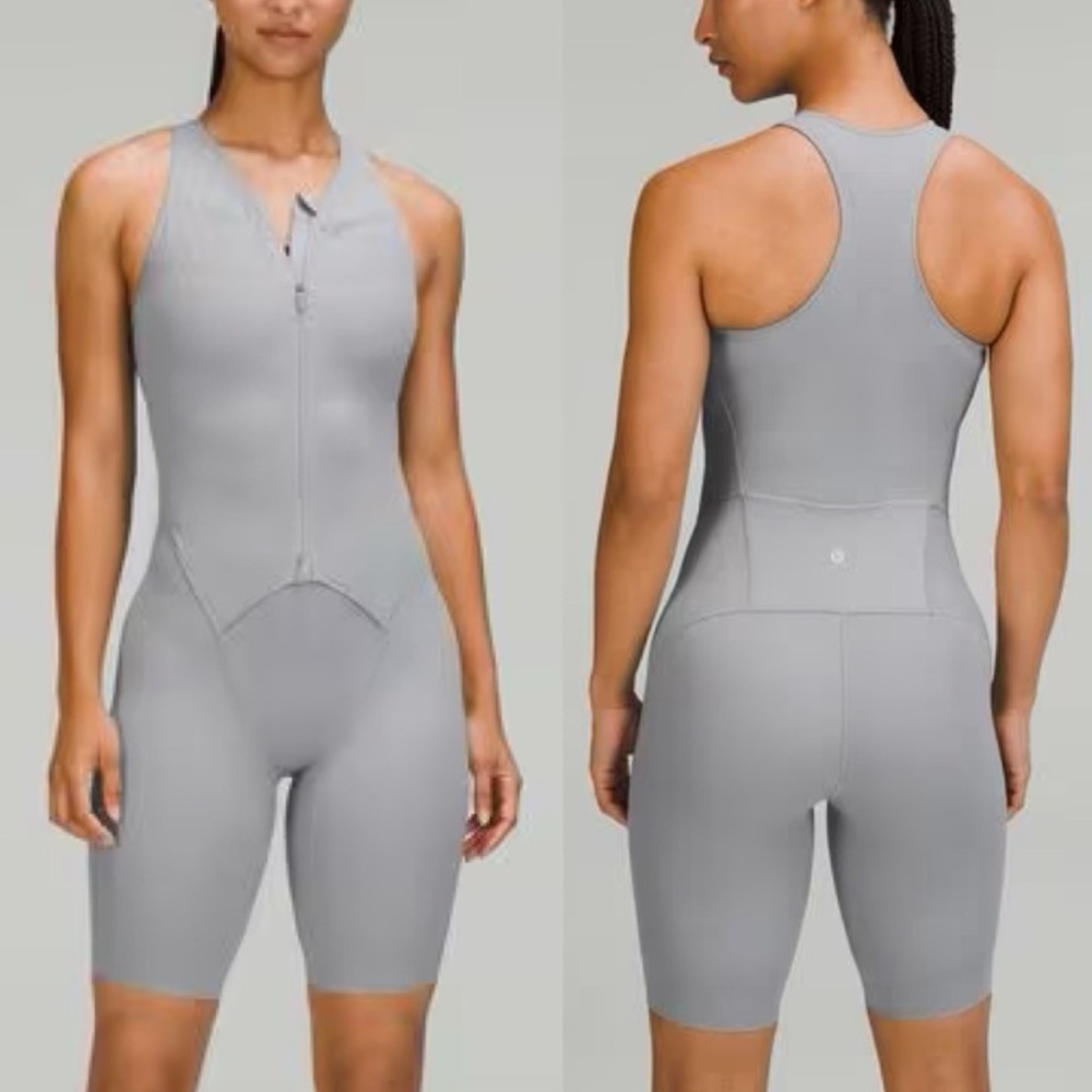 Lululemon SenseKnit Running One-Piece Jumpsuit Grey Size 12 - NWT